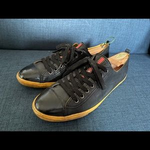Prada Black Lace Up Sneakers • Genuine • Prada 10